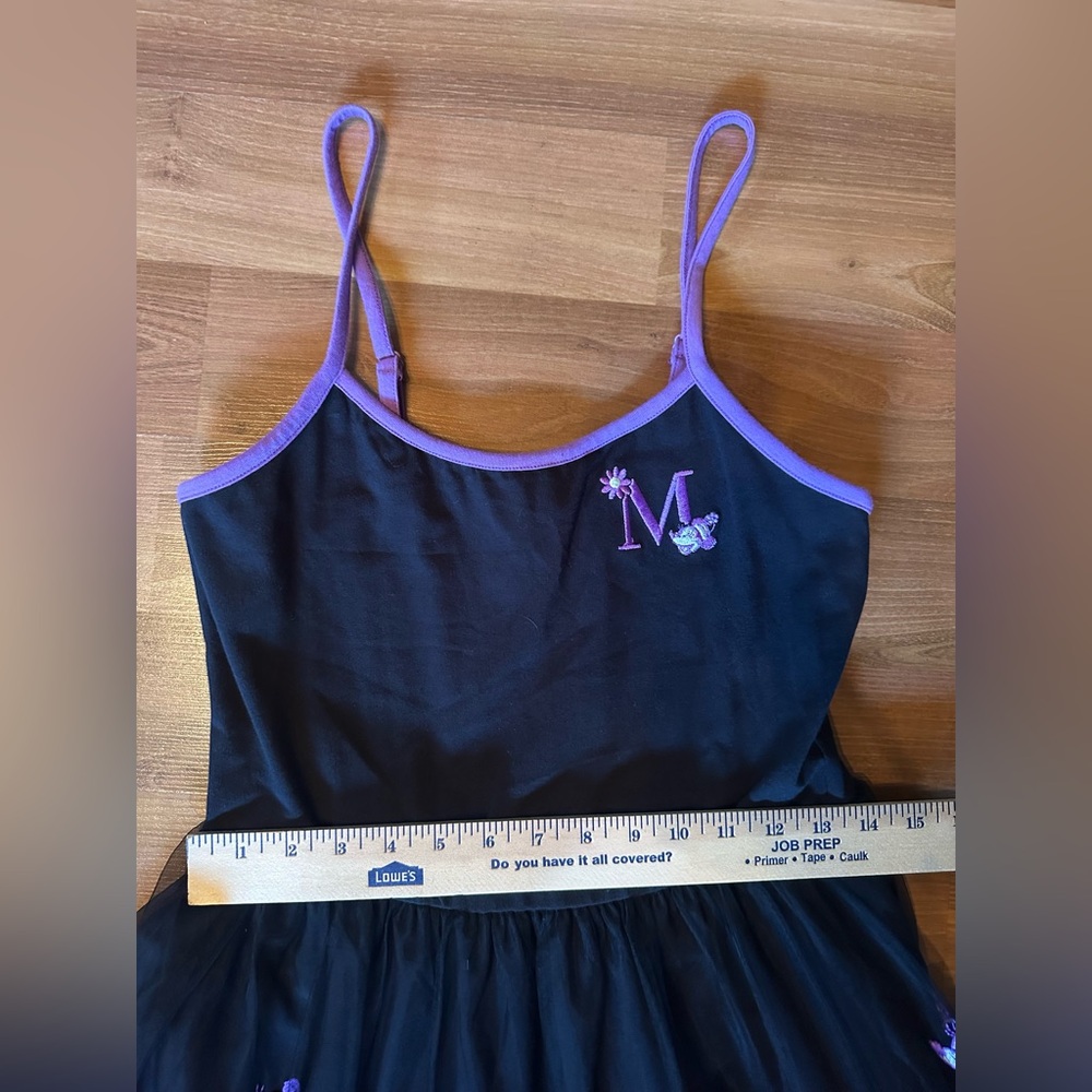 Disney Black and Purple Floral Minnie Mouse Dress - Picture 5 of 12